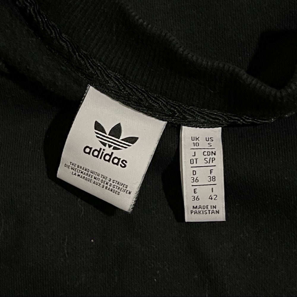 ADIDAS ORIGINALS Coeeze Fleece Sweatshirt In Black - Size S - Picture 7 of 15